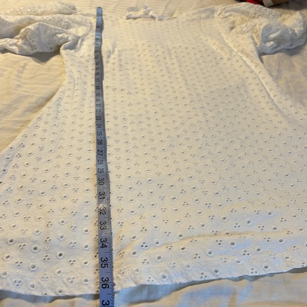 Free People Apricot Rose lace Mini‎ Dress in White